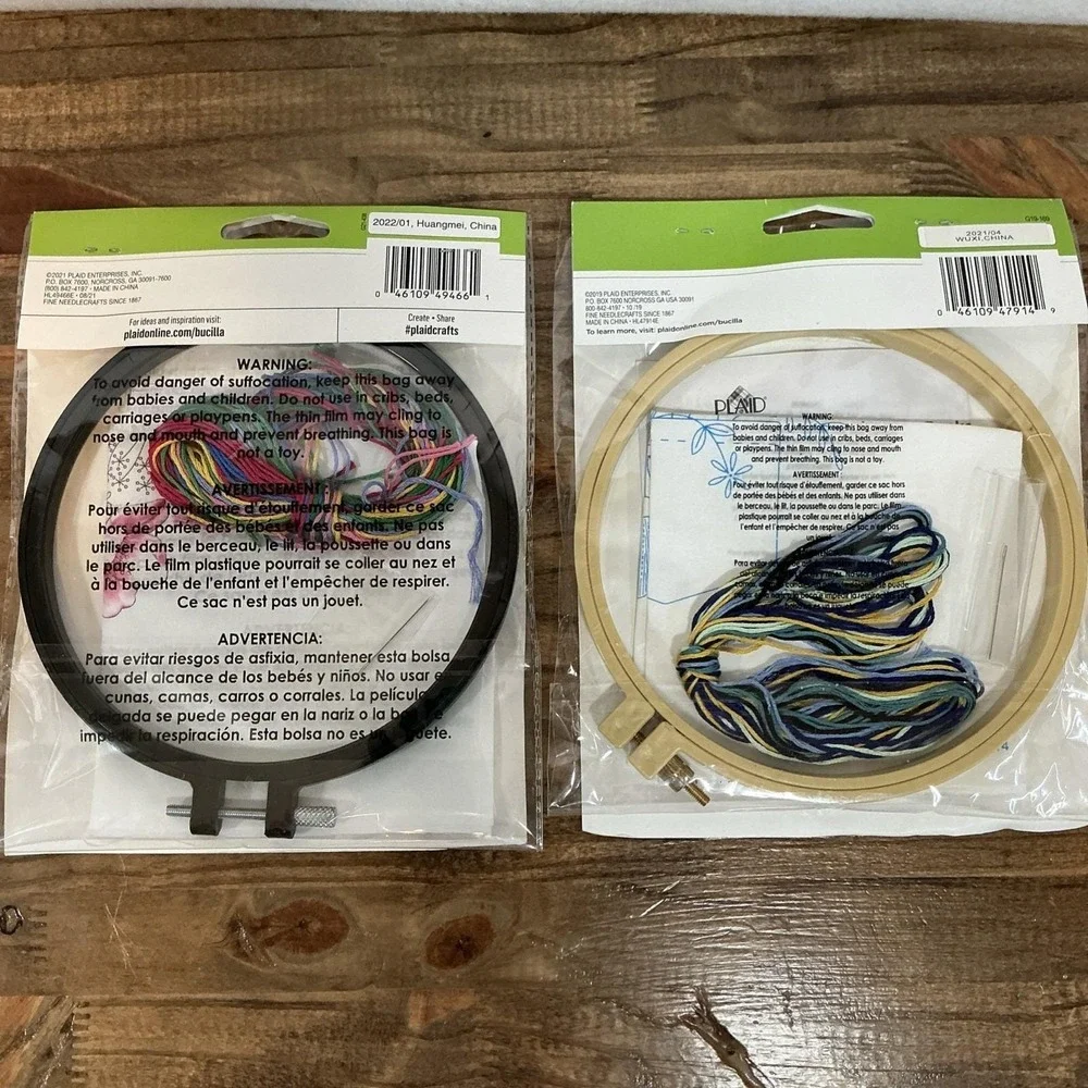 Lot of 3 Bucilla Dimensions Embroidery Cross Stitch Kits Floral 6